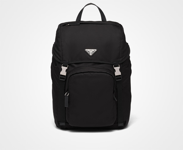 Nylon and Saffiano Leather Backpack | Prada
