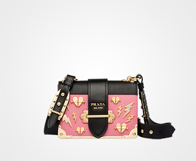 prada cahier bag pink