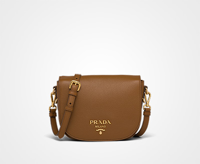 Leather shoulder bag | Prada - 1BD204_2BBE_F0401_V_NOO
