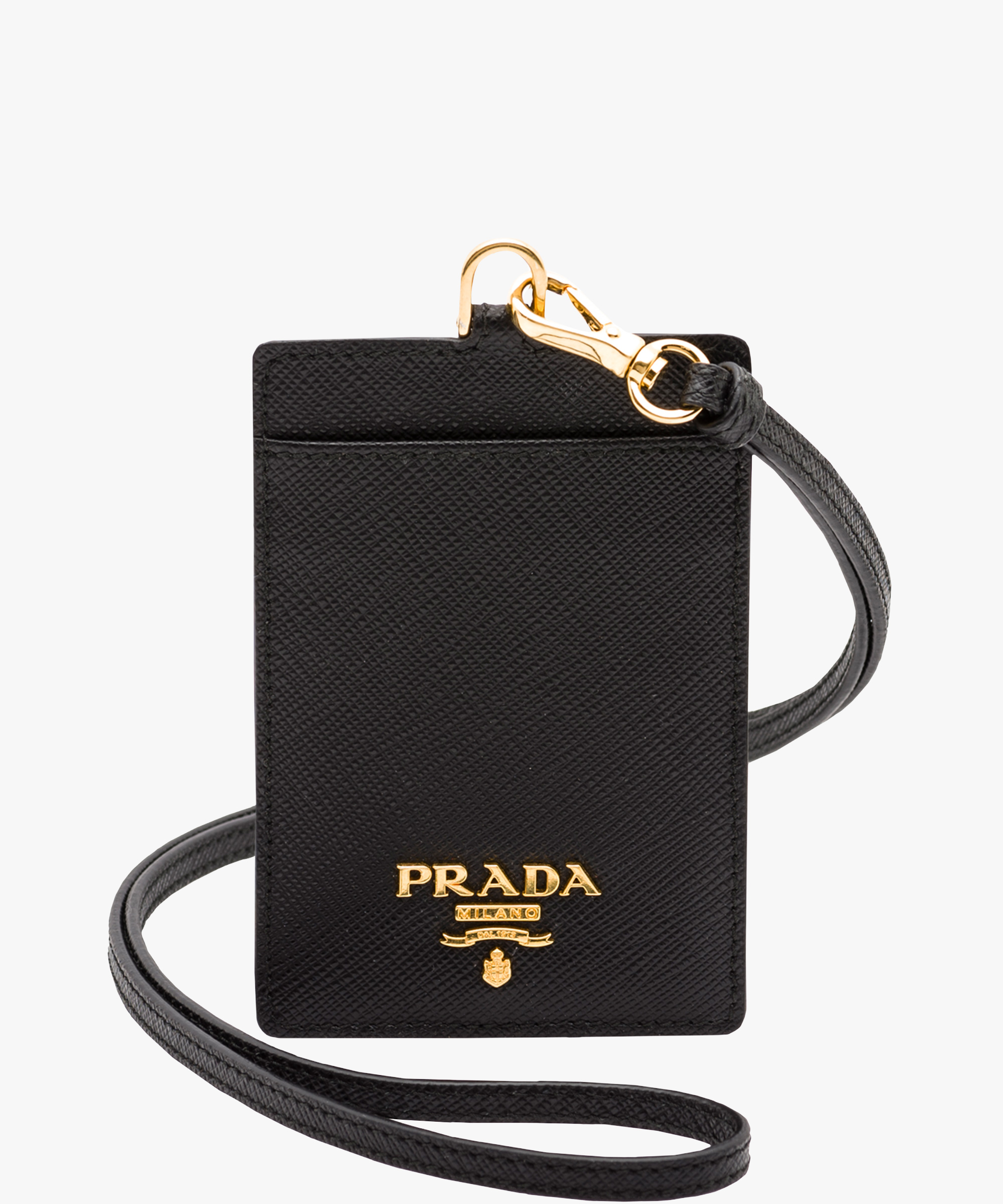Saffiano Leather Badge Holder | Prada