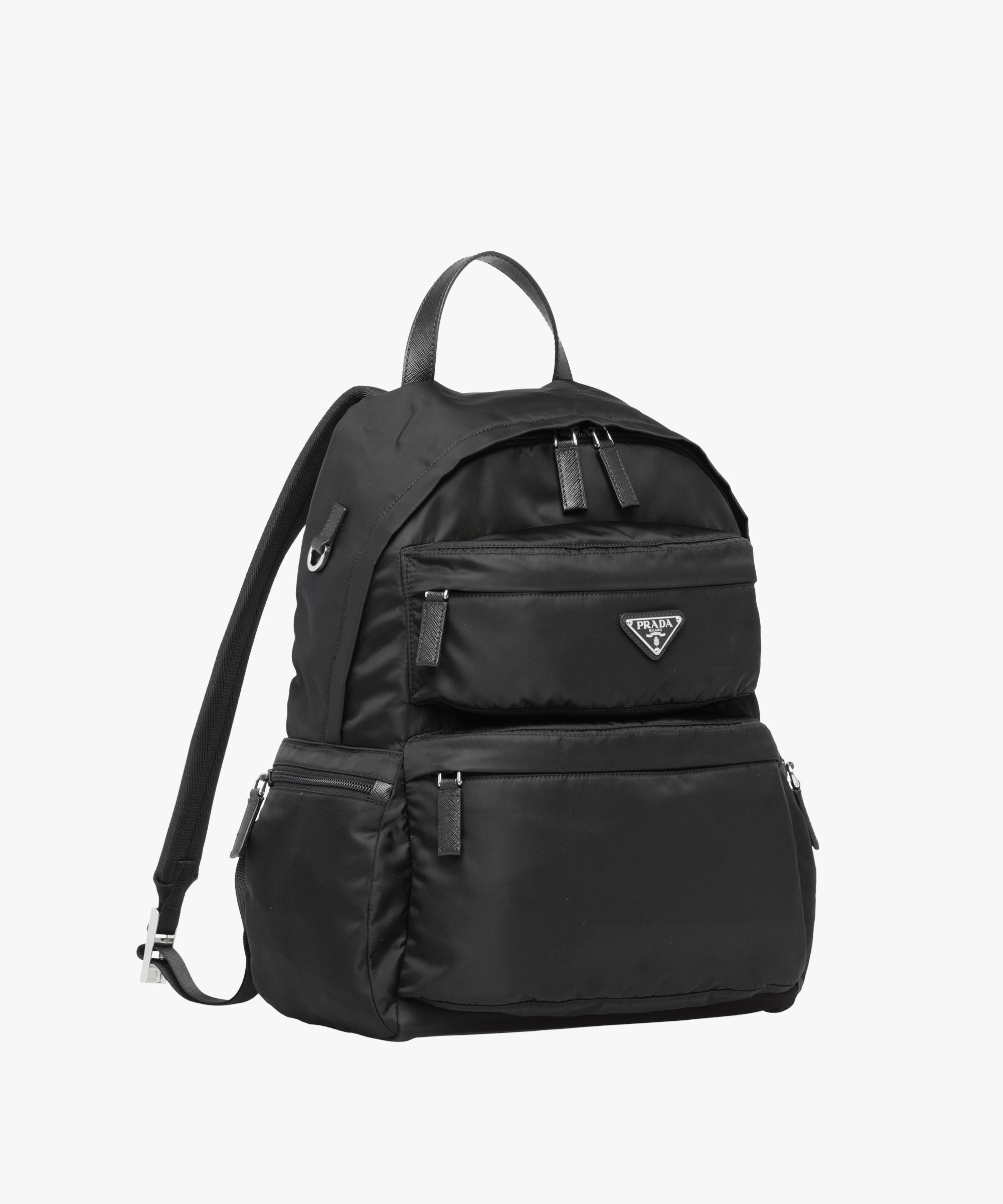 prada black nylon backpack