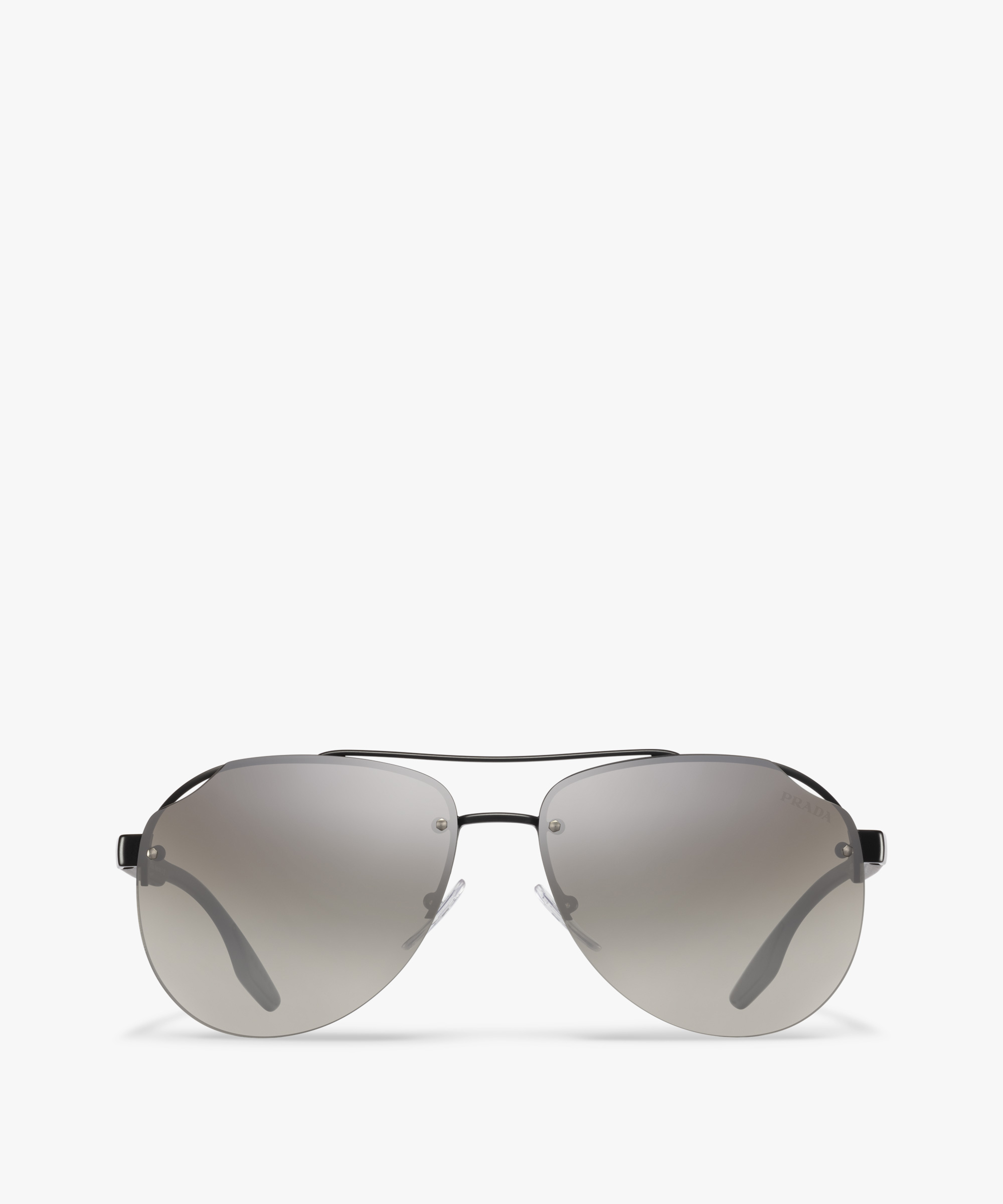 prada silver mirror sunglasses